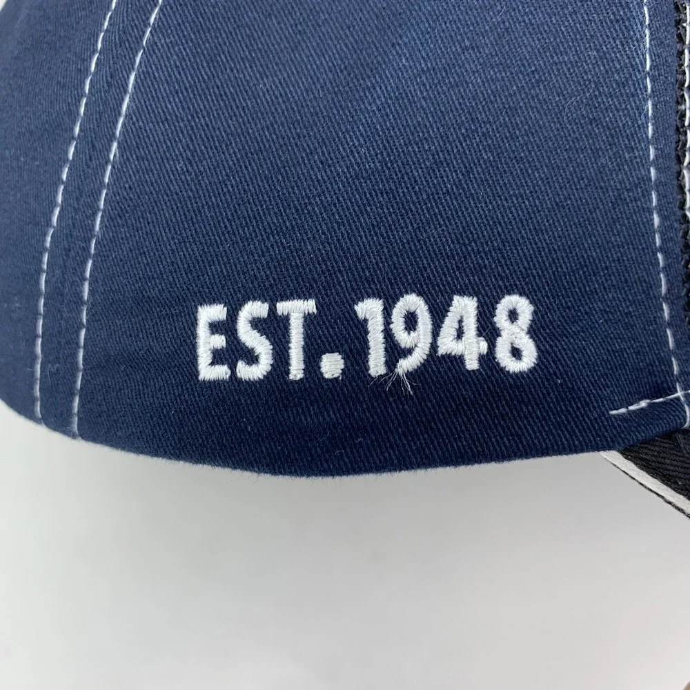 Schwarz Ready Mix Hat Black Blue Est 1948 Concrete Adjustable OSFM Baseball Cap